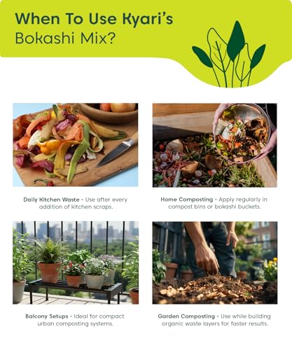 Image of Kyari Bokashi Mix 500g | Microbe-Enriched Kitchen Waste Decomposer for Fast & Odour-Free Composting | Ferments Vegetable, Cooked & Garden Waste into Nutrient-Rich Compost for Home & Balcony Gardens