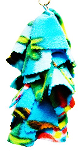 Bonka Bird Toys 1556 Small Fluff Cuddle Colorful Fabric Hanging Parrot Parrotlet Budgie Quaker Dove #TOP2
