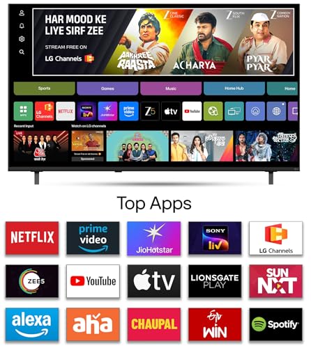 Image of LG 108 cms (43 inches) QNED65 AI Series 4K Ultra HD Smart webOS VA QNED TV 43QNED65BLA