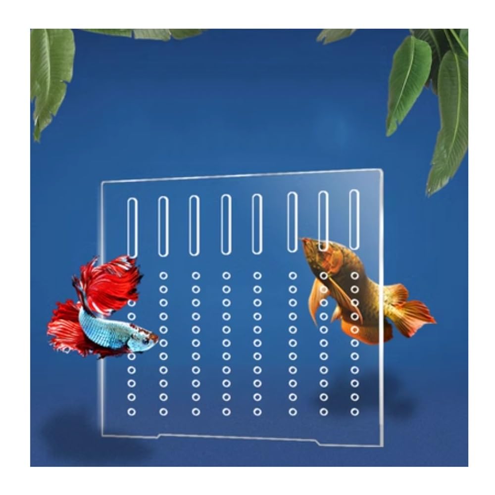 Divisor de Acuario, Kit Divisor de Acuario acrílico Transparente para Todo Tipo de acuarios con ventosas, Personalizable