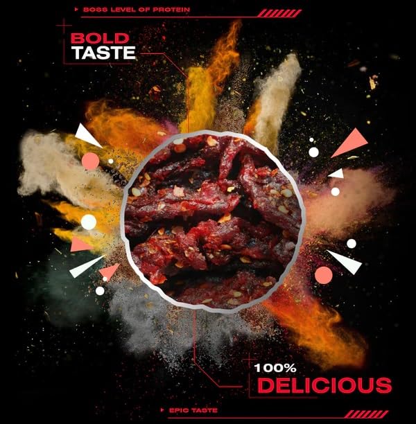 Miniatura 4 de Garden Fresh Beef Jerky - Hecho en Estados Unidos - Delicioso - Sabor audaz (carne seca de res con sabor dulce y picante)