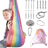 Therapy Sensory Swing for Kids, Indoor Outdoor Special Needs Cuddle Snuggle Swings, Room Ceiling Lyc