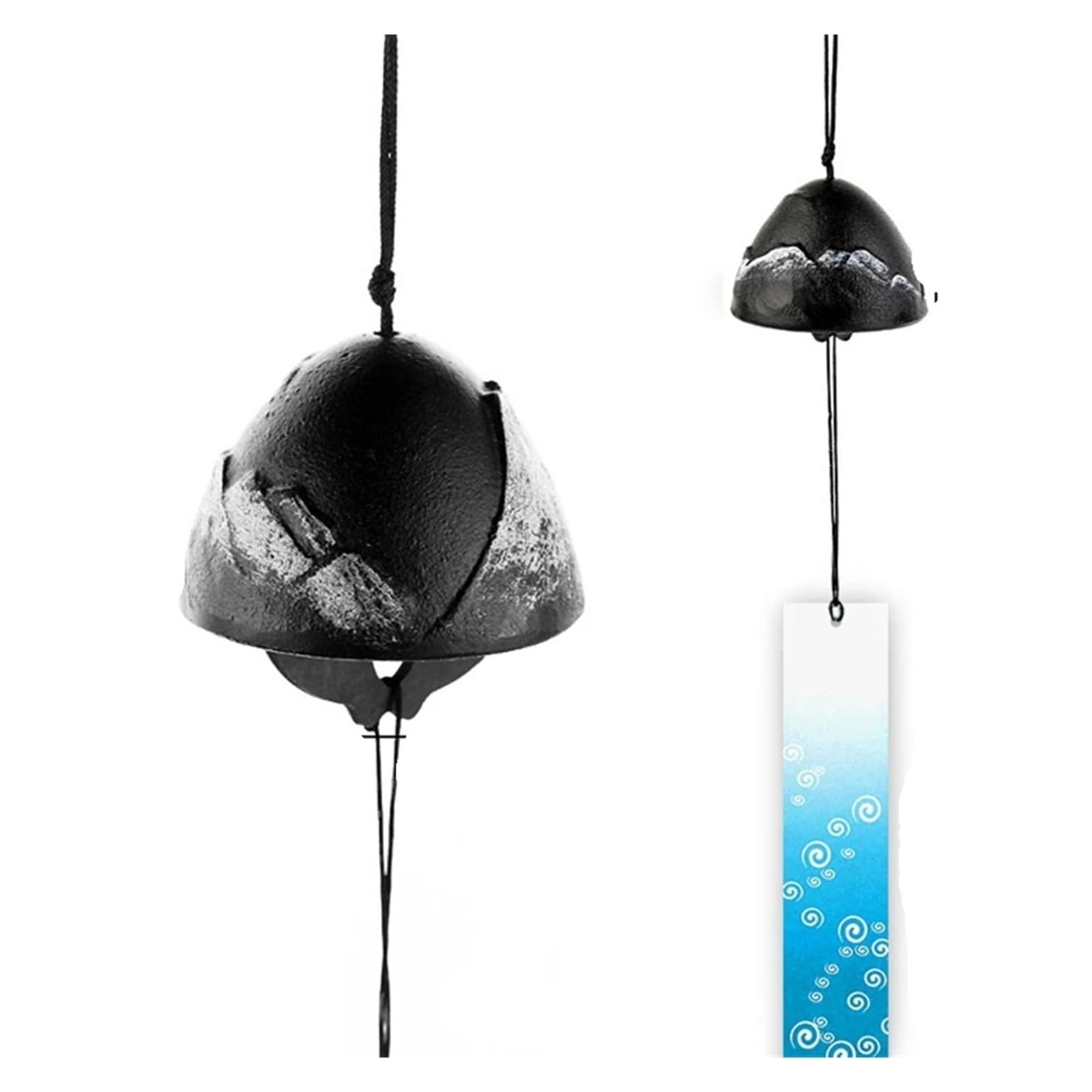 Rtbvghjik Color-08 Wind Chimes Cast Iron Feng Shui Bells Hanging Pendant Indoor Outdoor Temple Home Garden Decoration For Patio, Balcony & Yard Decoration