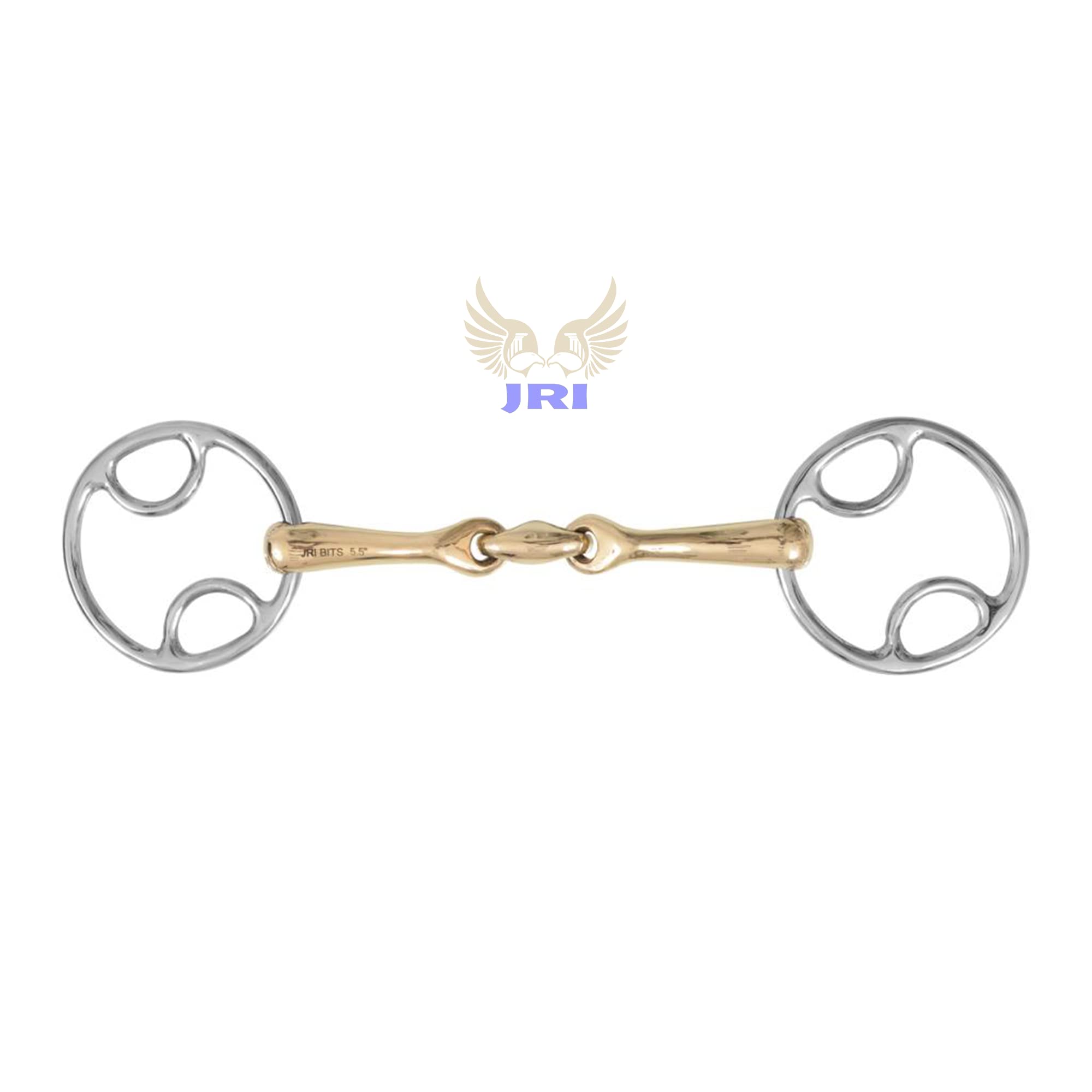 JRI Wilkie Bevel Snaffle Horse Bit – 6.5" Angled Verbindend Mouthpiece with GS Lozenge | Gentle Low-Leverage Control, Stainless Steel, Comfortable for Training & Riding