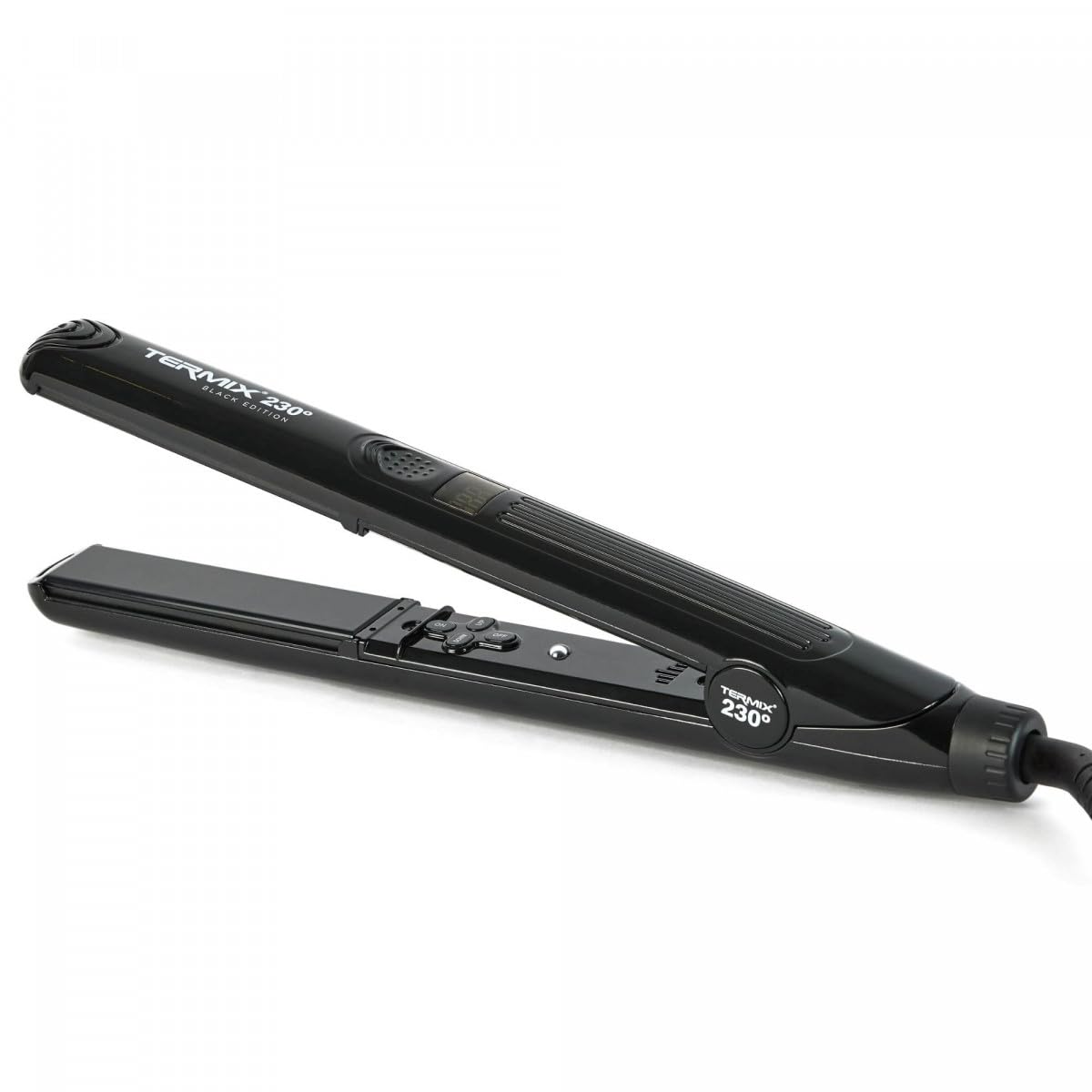 Termix Plancha Pelo 230º Black Edition, Plancha de Pelo Profesional con Tecnología de Placas de Cerámica, Sistema Digital de Regulación de Temperatura