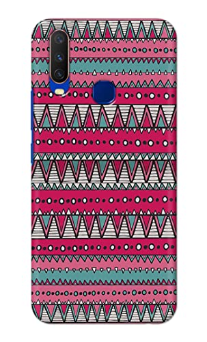 Image of Printed Hard Back Cover Case for Vivo Y15 | Vivo Y17 | Vivo Y11 | Vivo U10 | Vivo Y12 | Vivo Y12i Back Cover (Geometric Vintage Pattern) -1803