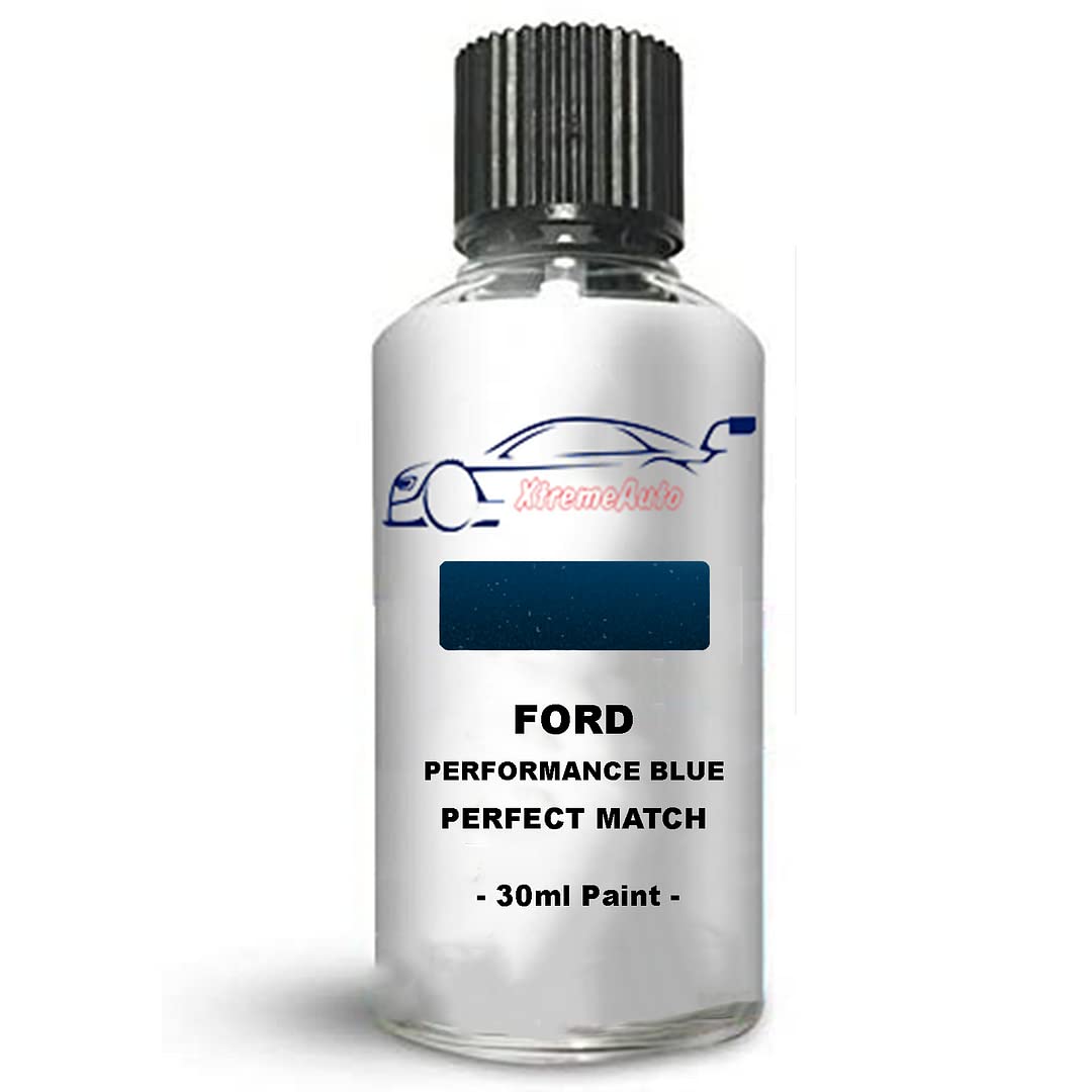 Xtremeauto Touch Up Paint For Ford Ranger Raptor Performance Blue Fm 30Ml Direct Appliance Chip Scuff Mark Brush In Lid
