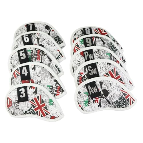 Protection de club de golf finition soignée set de fers look UK Skull