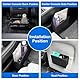 PRBUEHI Faltbarer Mülleimer Autos Tragbare Mini Auto Mülleimer Organizer Auto Organizer Zubehör Innenraum für die Vielseitige Aufbewahrung im Autoabteil (Schwarz)