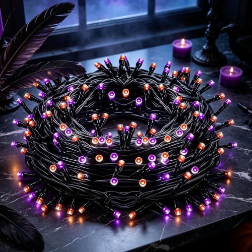 Guirnalda de luces de Halloween enchufable diseño resistente de 22 metros 3