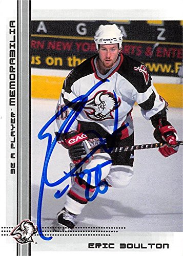 Autograph Warehouse 466134 Eric Boulton Autographed Hockey Card44; Buffalo Sabres - 2000 BAP No.438