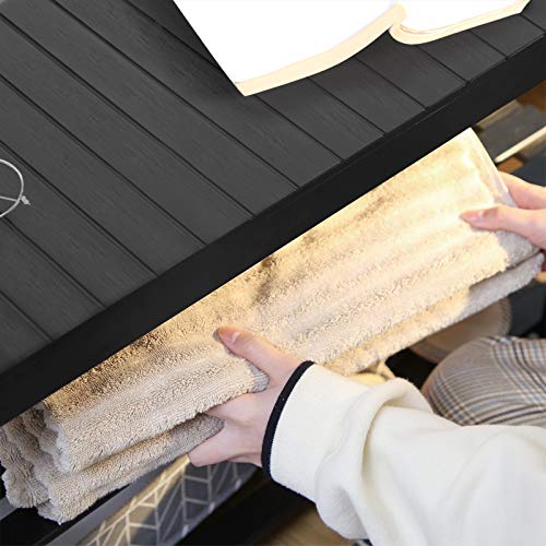 SONGMICS Sturdy Shoe Rack Bench,3-Tier Bamboo Shoe Organizer,Storage Shelf Holds Up to 264 Lbs,ideal for Entryway Bathroom Living Corridor