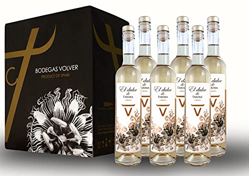 BODEGAS Y VIÑEDOS VOLVER | Vino Blanco Moscatel | El Dulce de Tarima - Mistela - | Pack de 6 Botellas | Denominación de Origen de Alicante | Variedad Moscatel | (6 Botellas de 750 ml)