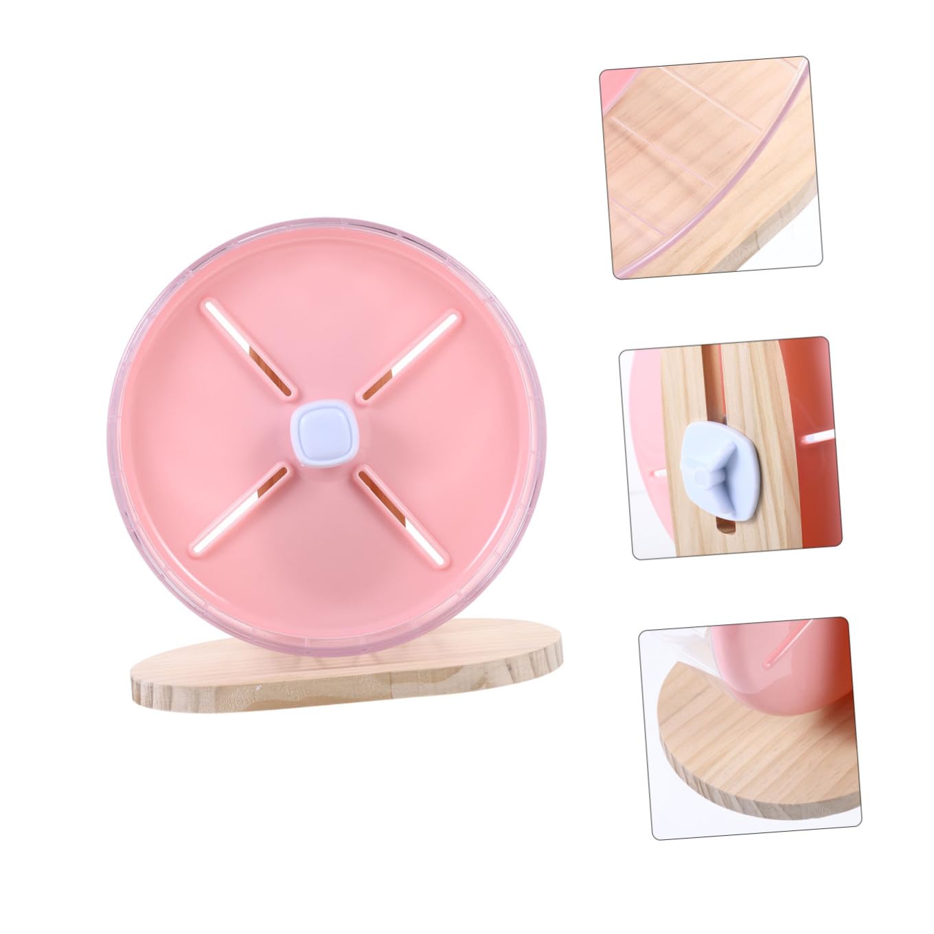 Rueda Silenciosa para Hámster con Base Estable Accesorio de Ejercicio para Roedores Pequeños como Erizos y Chinchillas Diseño Ergonómico y Compacto para Jaulas de Mascotas