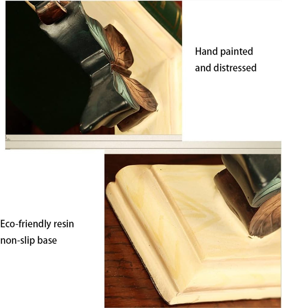 Mordern Bookends Bookends, Decorative Book Ends Heavy Duty Book Stoppers for Heavy Books 1 Pair Resin Bookend Book Support for Shelves Decorative Bookend Supports
