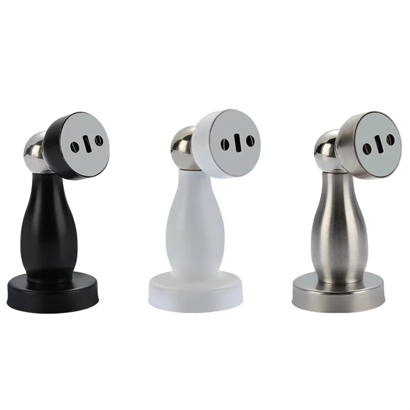 Butée de porte magnétique blanche en acier inoxydable