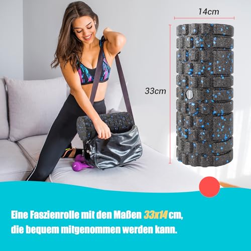 nooncrazy Faszienrolle mit 3D-Texturmassage zur Muskelverspannungen lindern – Ansicht 5
