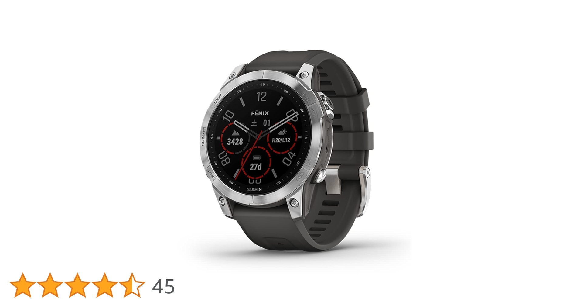 Amazon | GARMIN(ガーミン) fenix 7 Silver/Graphite タッチスクリーン