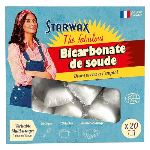 STARWAX THE FABULOUS – Soda doméstica en dosis individuales listas para usar – 1 dosis = 1 ciclo de lavado – altamente eficaz contra la suciedad y las manchas – 20 latas
