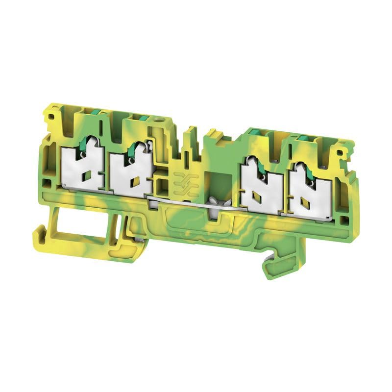 Weidmüller AS4C 2.5 PE Reihenklemme Grün/Gelb, Snap-In, Packung a 10 Stück