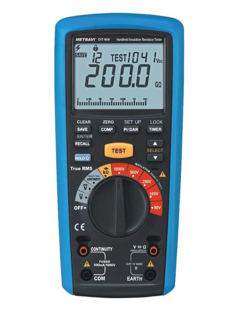 See full amazon price history chart for Metravi DIT-909 Digital Insulation Tester with Remote Test Probe & USB PC Interface Metravi DIT-909 Digital Insulation Tester with Remote Test Probe & USB PC Interface (B07SPKVFSF) Amazon Price History, Amazon Price Tracker
