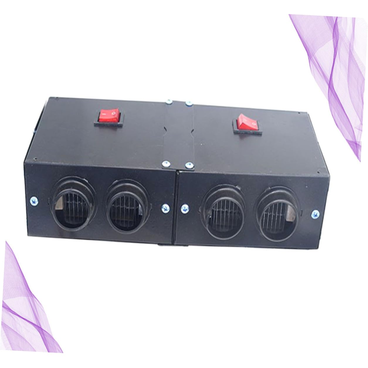 Auto Heizlüfter 500 W Tragbarer Auto Wärmer mit 4 Luftauslässen 12 v Automatischer Schnee und Scheibenentfroster Energiesparend und Geräuscharm für Winter