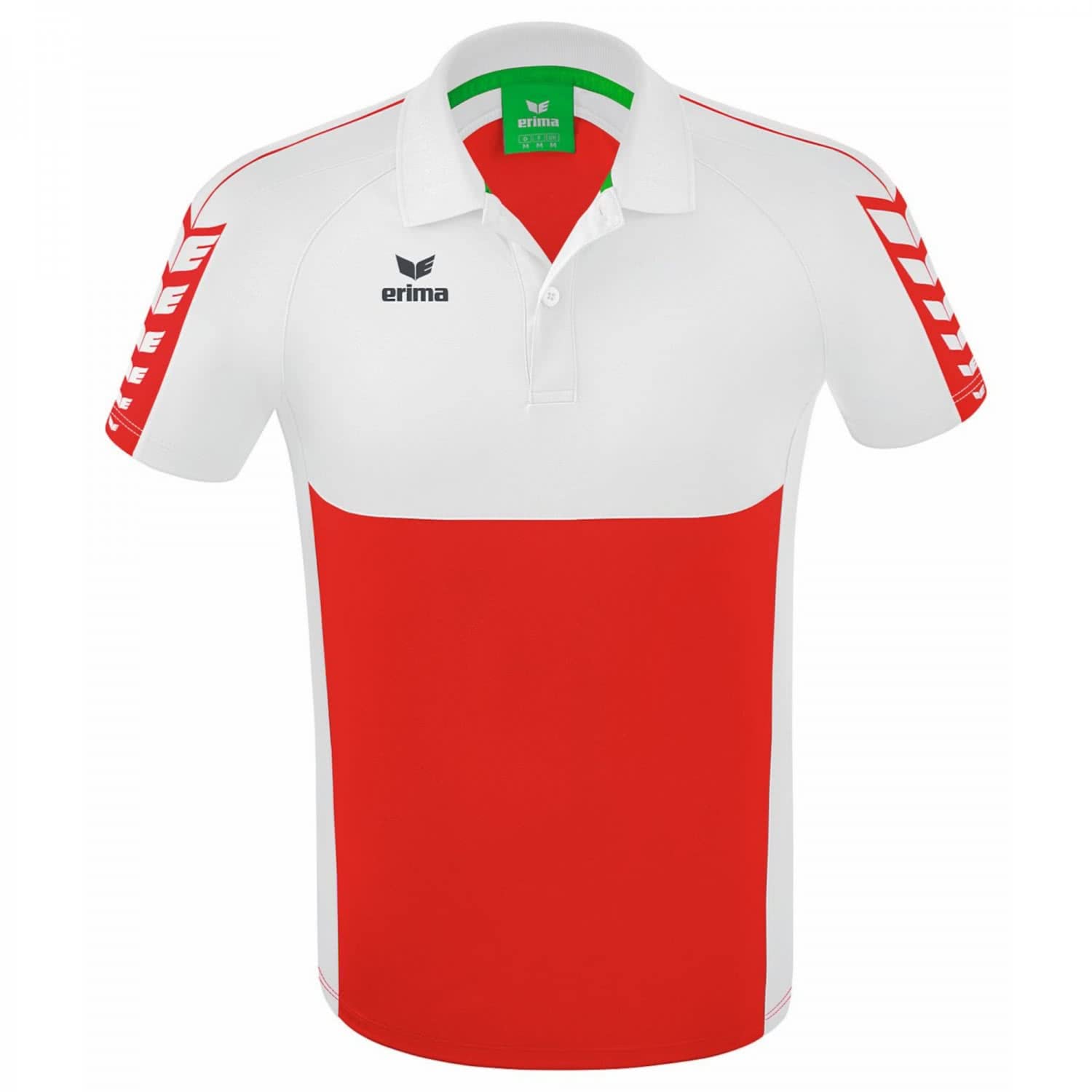 Erima Men's Six Wings Sport Polo, Red/White, S