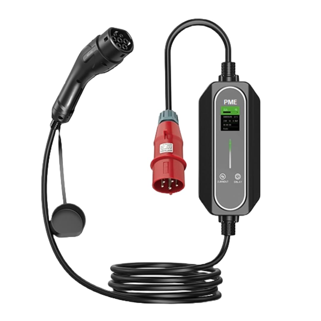 PME 22kW Portable EV Charger | 32A Smart Charging | IP67 Waterproof | Long 6m Cable | Adjustable Current | RCD Safety | 5-Year Warranty-image-34