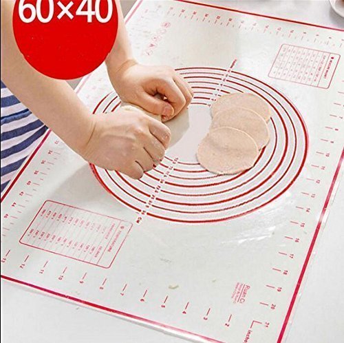 URChic 40*60cm Rolling Dough Non-stick Mat Oven Silicone Mat Pastry Tools Baking Liner Pad Kneading Dough Baking Mat Dumpling Sheet