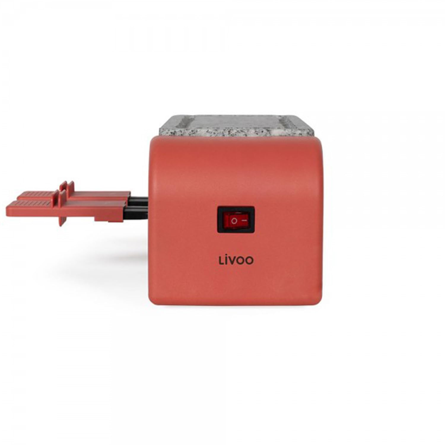 Raclette 2 personnes connectable - LIVOO - DOC310R - 450W - 2 personnes - Thermostat automatique - 2 spatules en bois et 2 caque