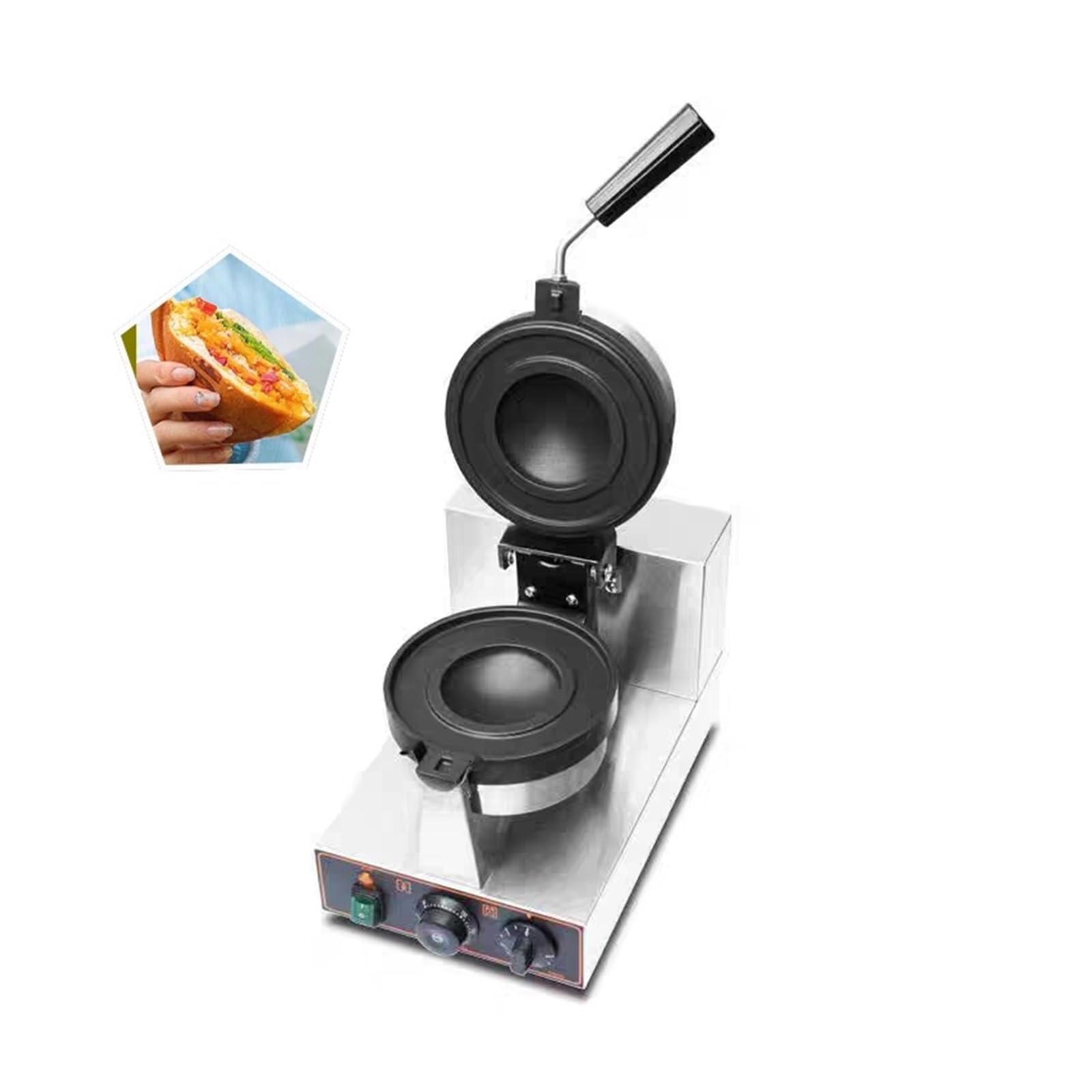 Komercyjna Obrotowa Maszyna Do Burgerów UFO, Robienia Lodów W Hamburgerach, Prasa I Panini, Gofrownica Jednolita Dystrybucja CiepłA(Mechanical version)