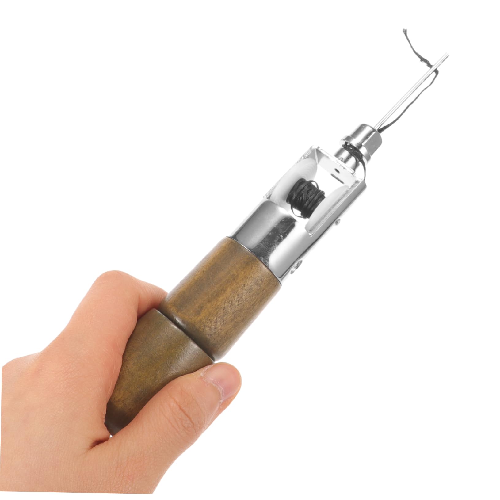 Operitacx 3 Sets Manual Leather Tools Portable Sewing Awl Leather Working Accessories Thread Awl