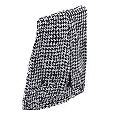 Apornipa Men's Black White Plaid Suit Pants Slim Fit Fashion Business Office Trousers2