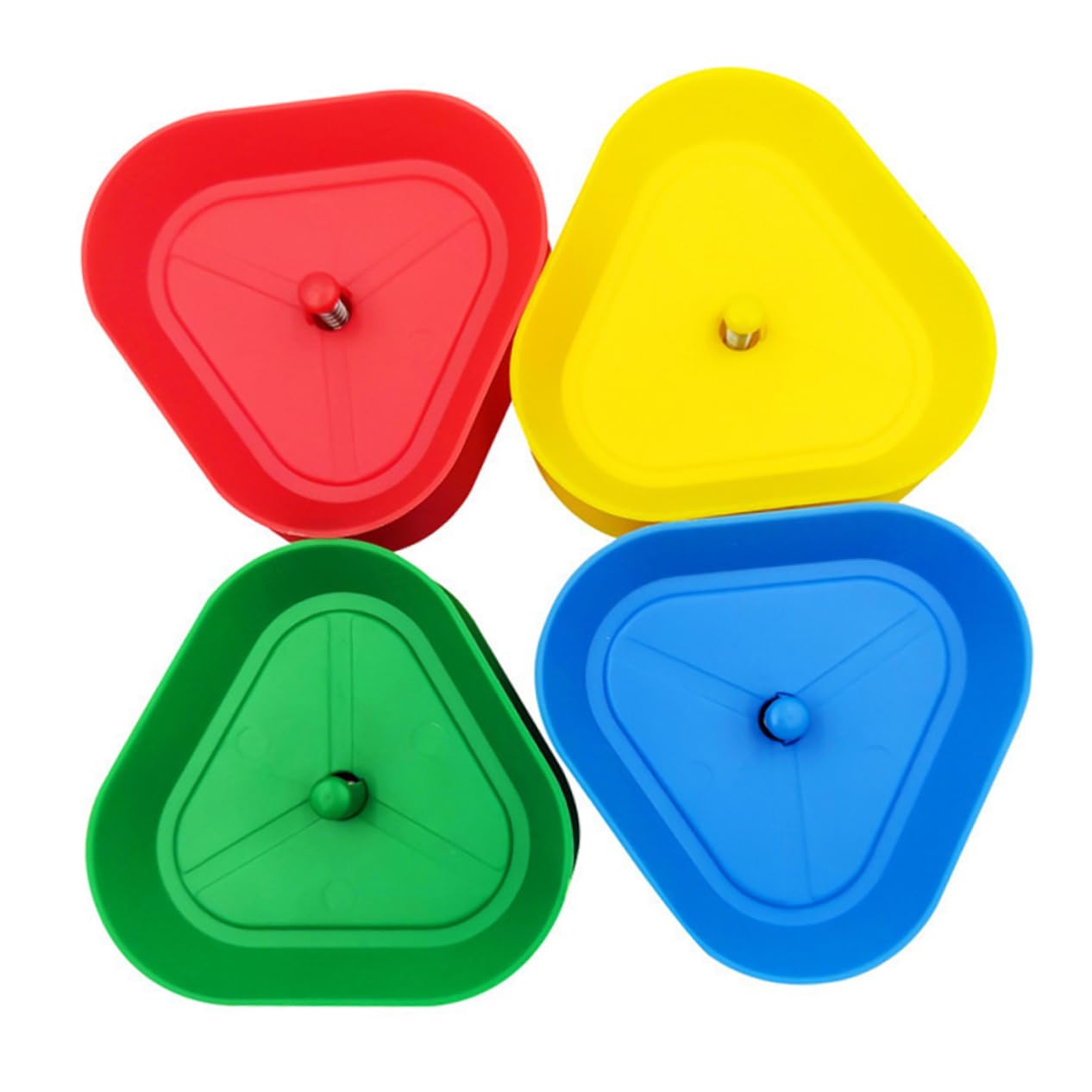 CIYODO 4pcs Triangle Poker Card Rack Holder Tray for Small Hands Spring-Action Design Easy to Use