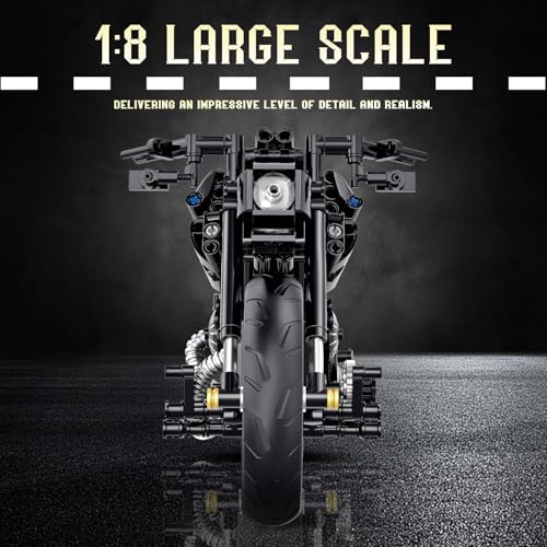 MJDDJA 1:8 Motorcycle Building Set for Adults, Building Blocks for Adults, Collectible Toy for 14 15 16+ Years Old Boys, Teenage Boys Gifts on Birthday(579PCS) - Image 4