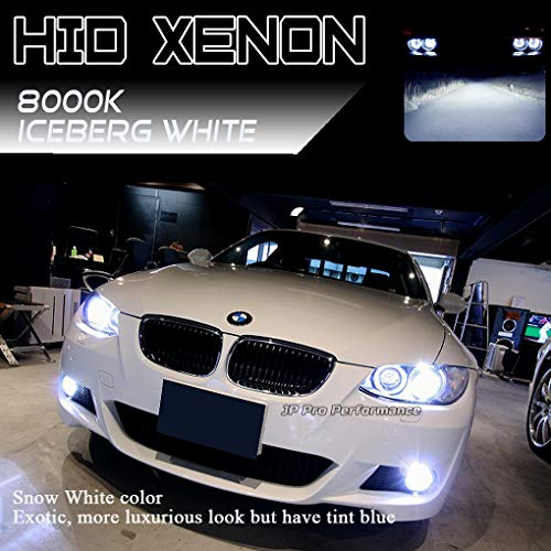 Progear Tech H4 9003 55W Bi-Xenon Dual Beams Heavy Duty Hid Xenon Replacement Bulbs 12V 24V (H4/9003(They Are Same), 8000K Iceberg) #TOP2