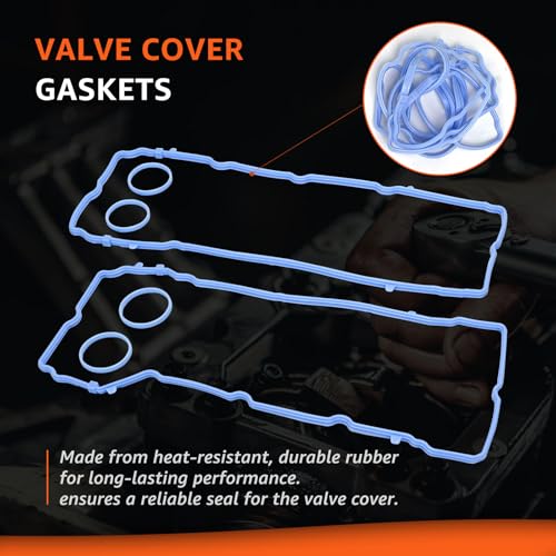 Image of 3.6L Valve Cover Intake Manifold Gasket Set Replacement for Jeep Dodge Chrysler 200 300 Wrangler Cherokee Challenger Charger Durango Journey Ram ProMaster 1500 2500 3.6 V6 2011-2022 5184596AE VS50805R