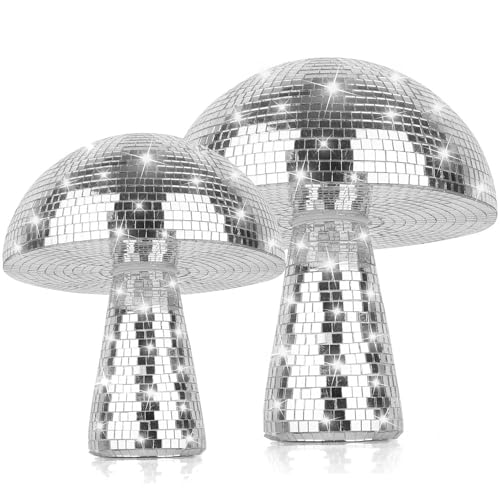 2 Stück Disco Pilze,Disco pilz gro,Spiegel pilz Disco,Disco Pilze...
