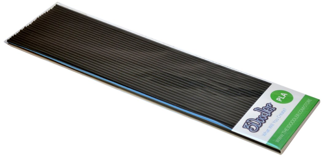 3Doodler Create PLA 3D Printing Filament Refill Pack (X25 Strands, Over 200'. of Extruded Plastic!) - Tuxedo Black