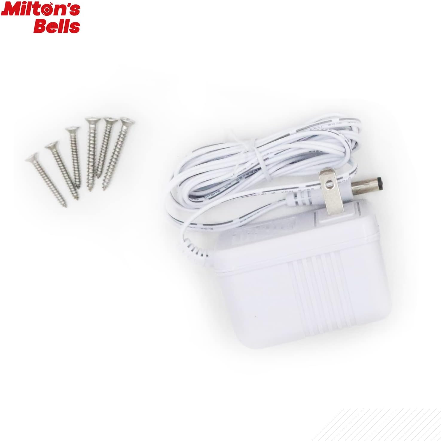 Milton’s Bells Wireless Motion Detector Chime Kit Including Transmitter with Sensitivity Adjustments and Chime with Built-in Volume Control