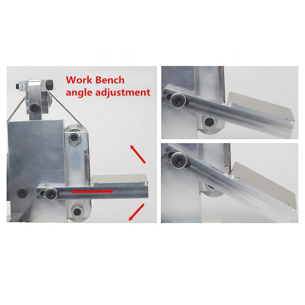 Toplionace DIY Cinturón Eléctrico Lijadora Pulido Rectificado Montaje Máquina Afilador de Bordes Madera Metal Amoladora en ángulo 9000rpm