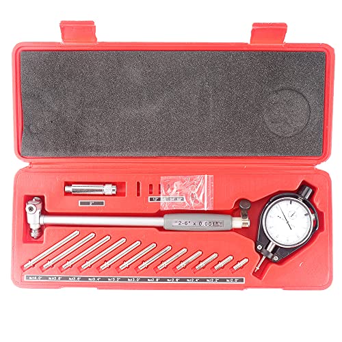 Dial Bore Gauge Set Range 2.0"-6.0" Diameter Indicator Measuring Engine Cylinder Tool Kit