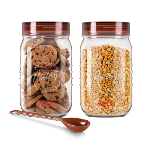 MILTON Vintage Plastic Storage Jar and Container Set, Airtight & ...