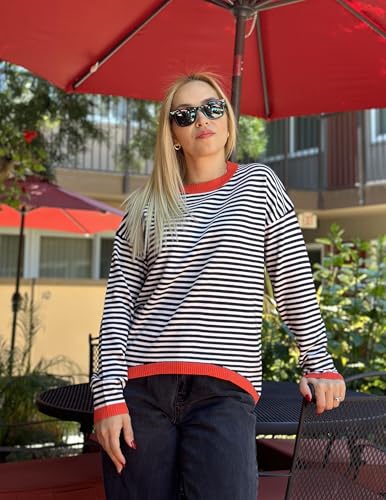 Image of Zeagoo Sweaters for Women Fall Outfits Trendy 2025 Long Sleeve Shirts Bussiness Casual Knit Pullover Sweater Tops