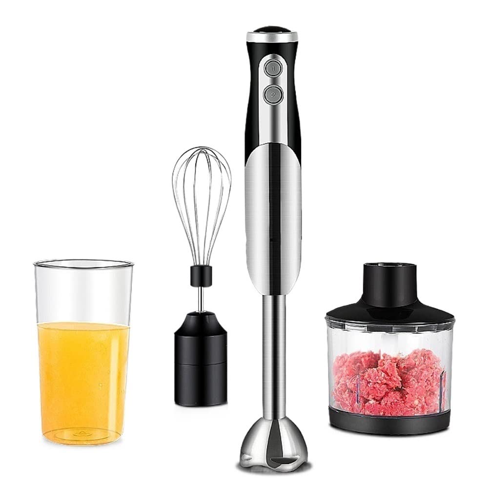 Blender ręczny zanurzeniowy, wielofunkcyjny blender ręczny 3 w 1, blender ręczny ze stali nierdzewnej, bez BPA, narzędzie kuchenne, idealny do zup, koktajli, przecierów, jedzenia dla niemowląt