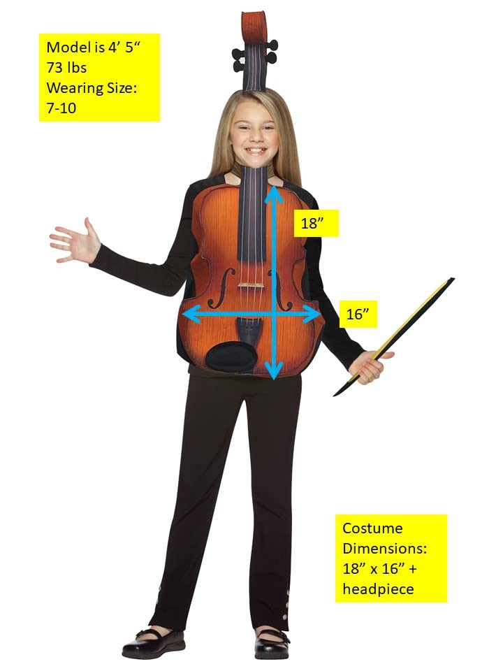 Disfraz infantil violín Rasta Imposta talla 7-10 miniatura 2