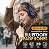 Siindoo JH-923 trådlösa hörlurar över örat, 65H speltid, 3EQ ljudlägen, Hi-Res ljud med djup basmikrofon, vikbara lätta Bluetooth-hörlurar för resor/kontor/mobiltelefon/PC (blå) #1