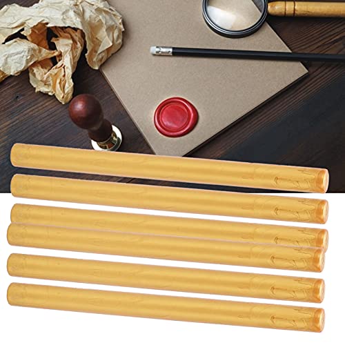 Bastão de cera para lacre champanhe 10 peças bastão de cera de lacre conveniente flexível sem fumaça