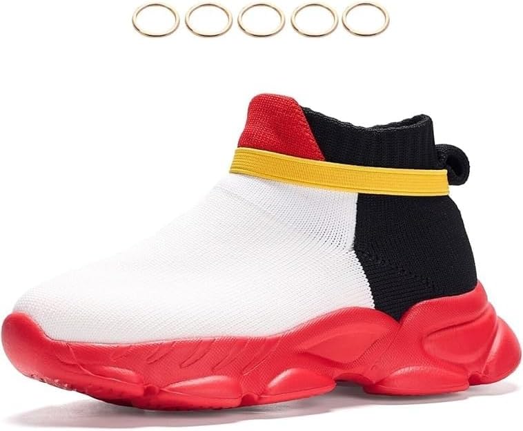 White Black Sneakers for Boys Girls Shoes Running Birthday Gift Tennis Costume Shoes - Image 5