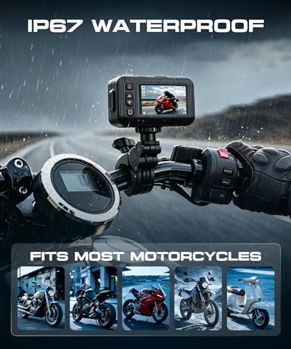 Upriding 1080P Motorcycle Dash Cam